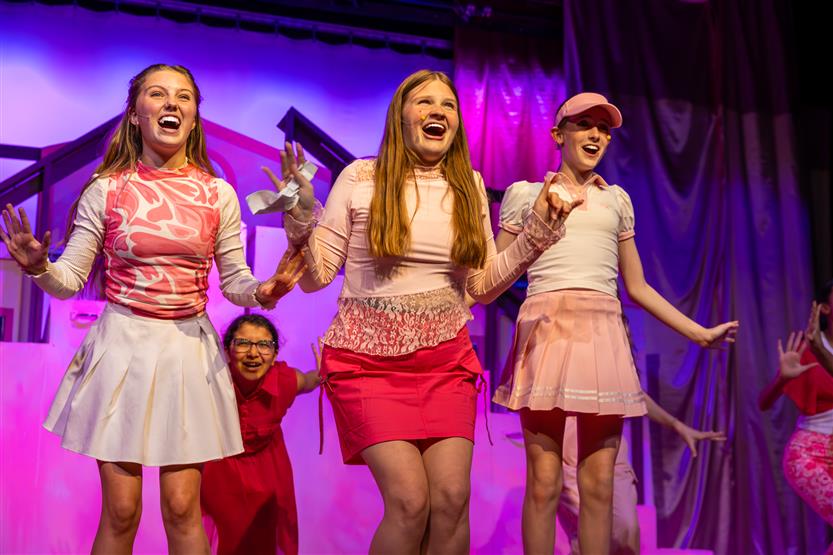 Students onstage